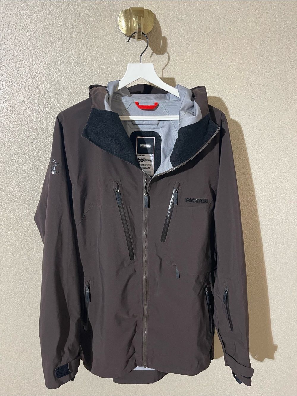 Faction Men’s Brown Hooded Ski Jacket